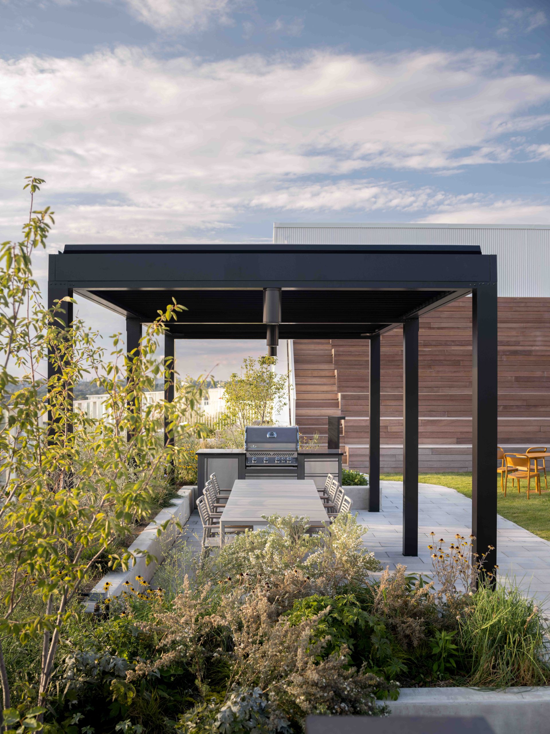 Rooftop BBQ & Dining Area